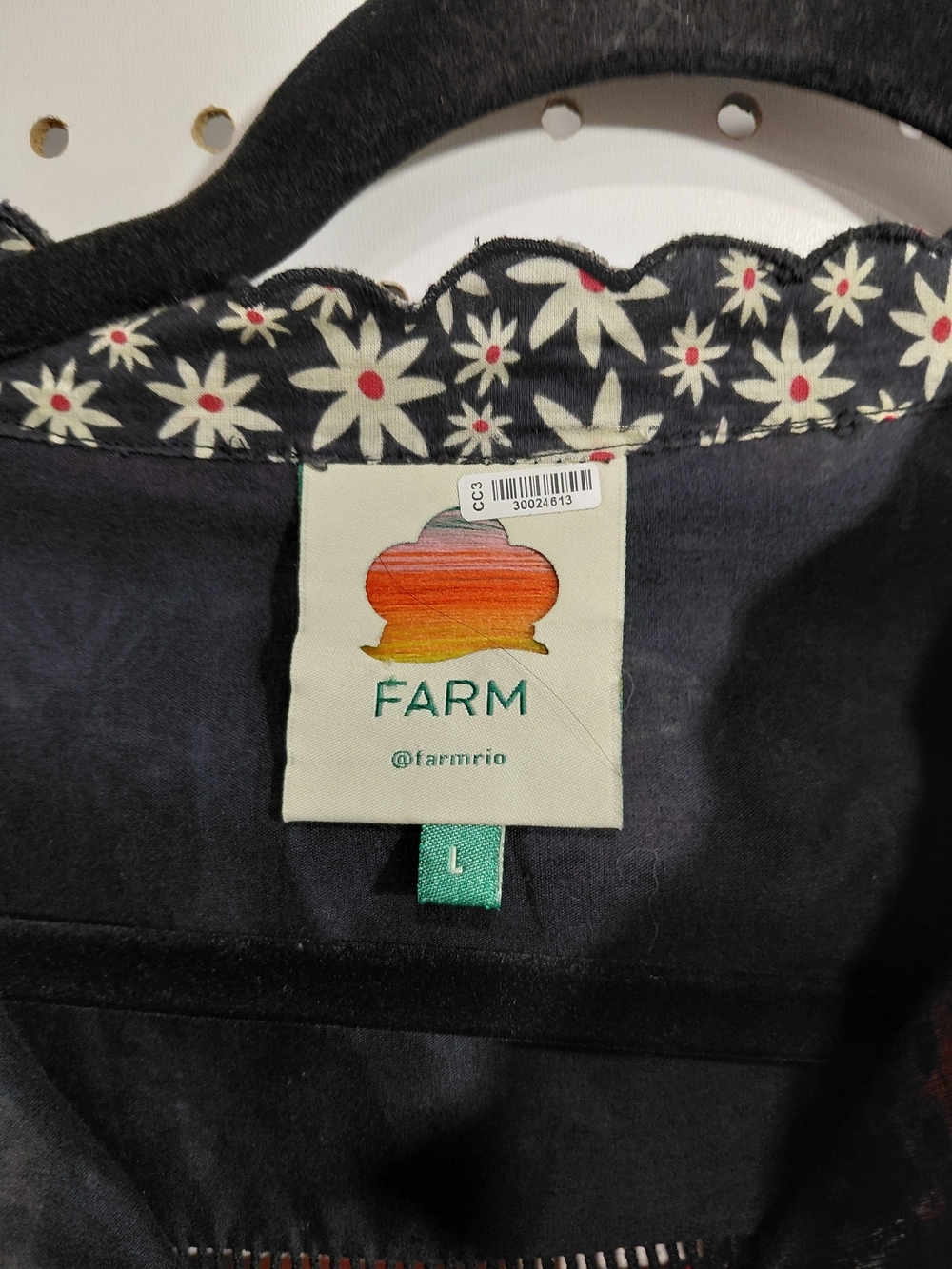 FARM Rio Black Multi Floral Patchwork Blouse - Picture 4 of 6